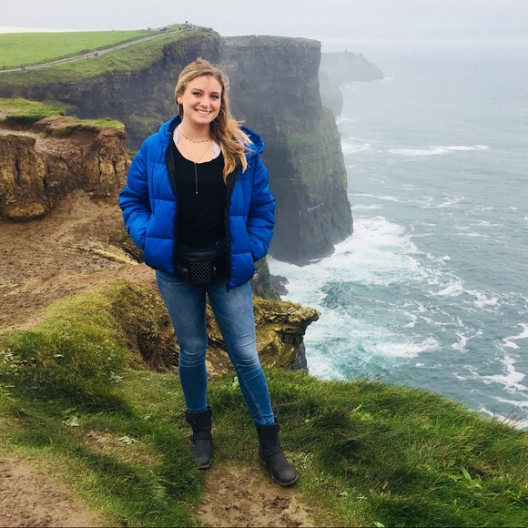 Primark Jackets & Blazers - SMALL BLUE PUFFER COAT